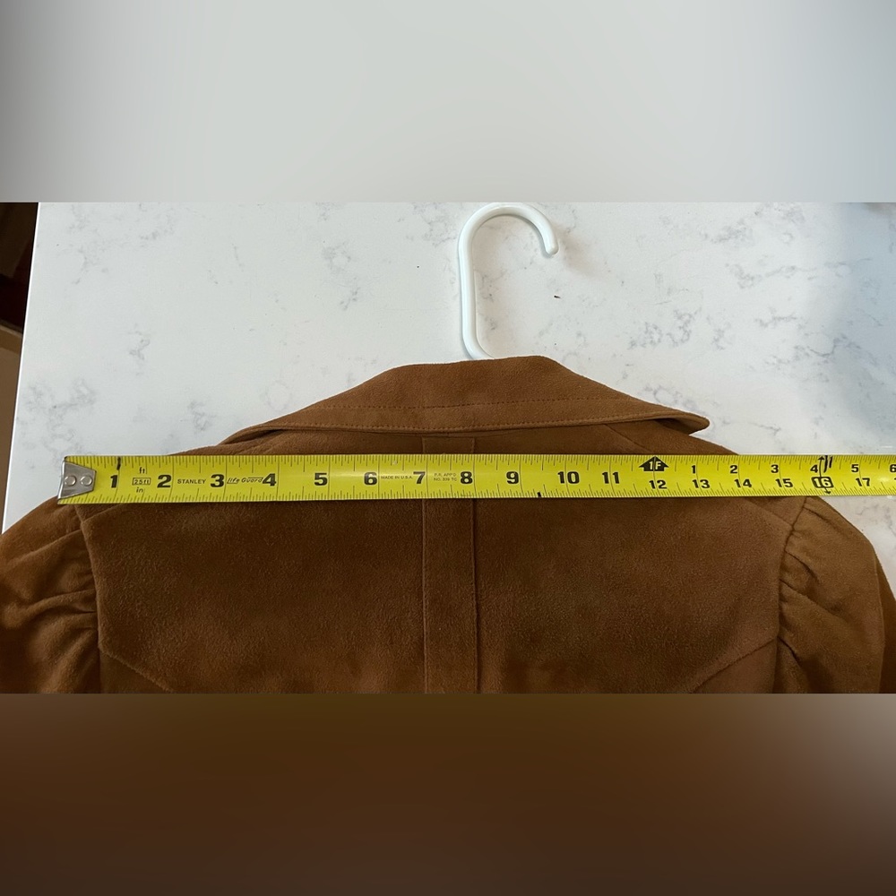 Ralph Lauren Purple Label Collection Suede fitted Womens jacket, Size 6 - Picture 12 of 16